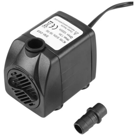 Pompe à eau submersible ultra-silencieuse 1000L - H 15W pour la fontaine de réservoir de poissons d\'aquarium d\'étang-GUA