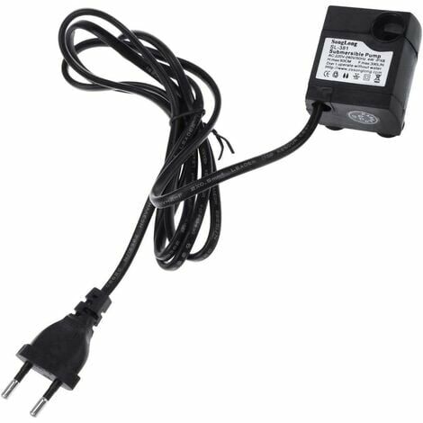 Pompe à eau submersible ultra silencieuse 300L/H 5W pour fontaine, aquarium, étang (prise EU)