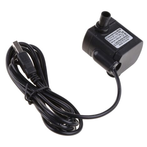 Pompe à eau submersible USB 3,5 V-9 V CC, 3 W, silencieuse et compacte, idéale pour aquariums, bassins et fontaines.