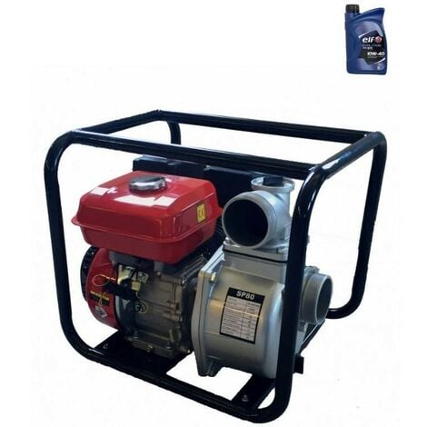 Pompe à eau thermique moteur 4 temps 152 cm3 puissance 2,5 CV débit 27000  litres / heure 
