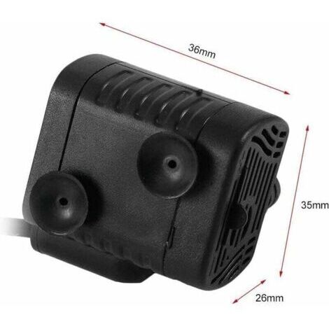 Pompe à eau ultra-silencieuse 48GPH [180L / H] 3W, petit aquarium, bassin à poissons, tortue, animaux aquatiques, sculpture, jardin, bateau en mouvement, bassin, fontaine, pompe à aquarium de table.