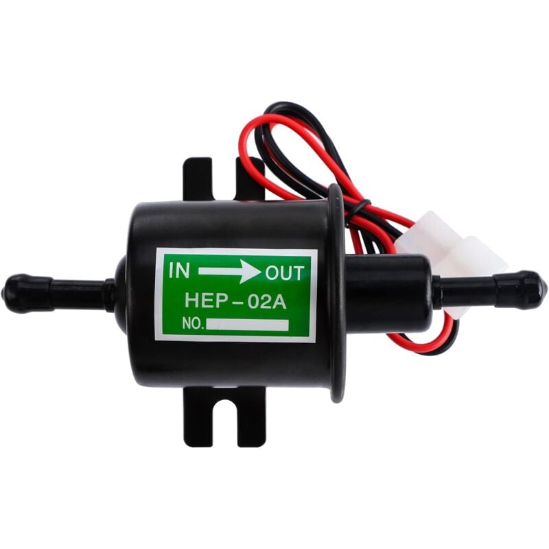 Pompe à Essence Électrique Universelle 12V 4–7PSI Pompe à Carburant Électrique pour Carburant, Essence, Diesel HEP-02A