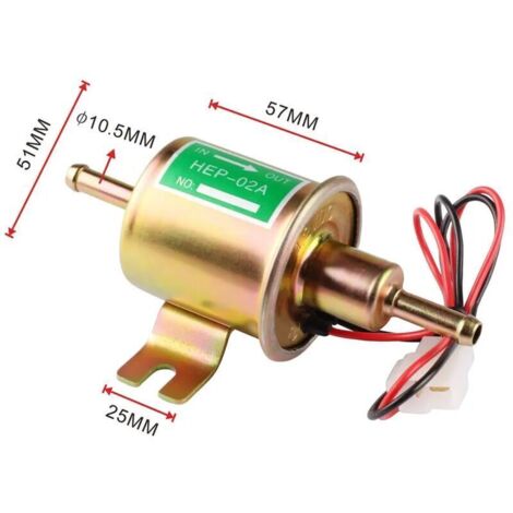 Pompe à essence électrique universelle d'essence diesel 12V HEP-02A HEP02A à basse pression OEM HEP-02A Pompe à carburant électrique universelle 12 V pour Most Car Carburetor Motorcycle ATV