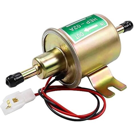 Pompe à essence électrique universelle, Gaz sous pression Diesel en ligne basse pression Module de pompe en métal Fil de fixation de boulon en ligne pour essence et diesel HEP-02A (or)