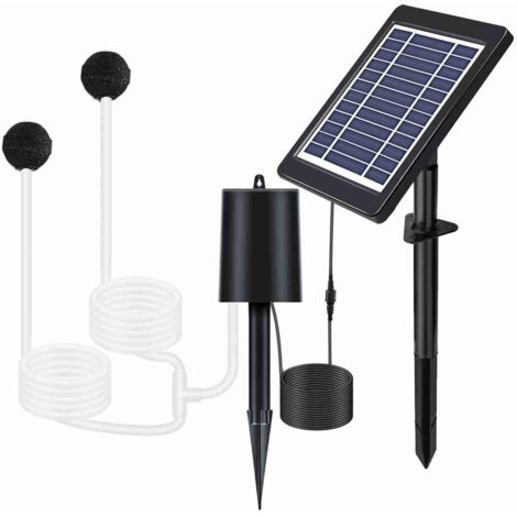 Pompe à étang à énergie solaire IP65 résistant à l'eau 6V 4W 3Modes Oxygène pour jardin