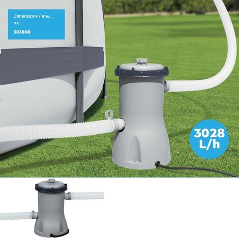 Pompe de filtration - 5.678 L/h - Gris - Livraison gratuite