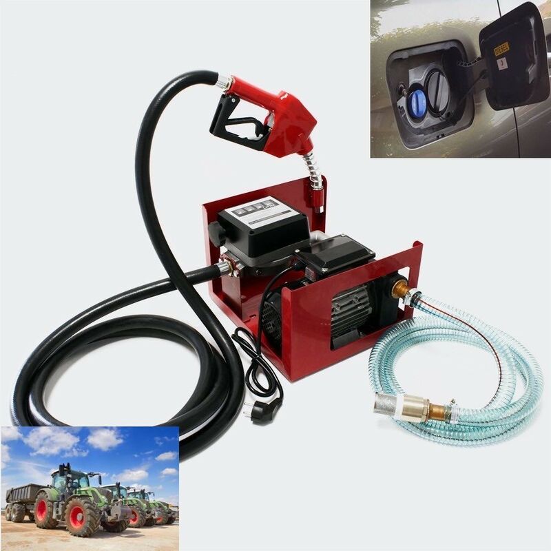 Pompe à Gasoil, Mazout, Diesel, 50l/m 550W, Tout Compris