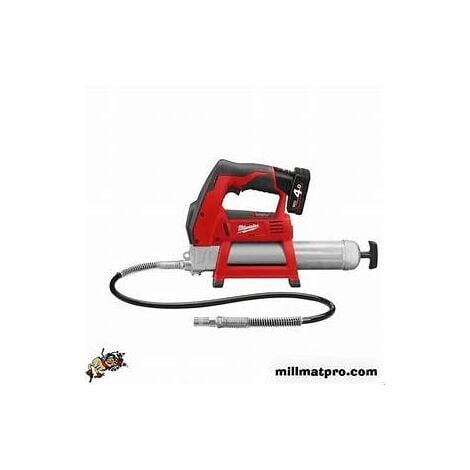 Milwaukee- Pompe à graisse MILWAUKEE M12 GG-401B - 12V 4.0Ah + Batterie, chargeur - 4933441675