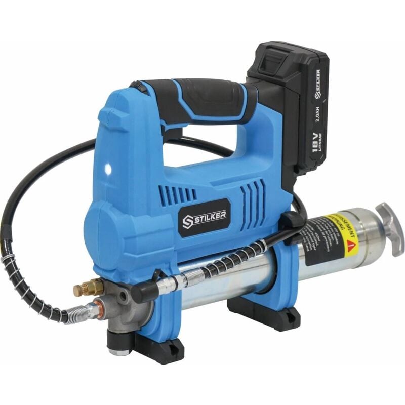 Pompe à graisse électrique sur batterie 18V 690 bar max en mallette Stilker 56850