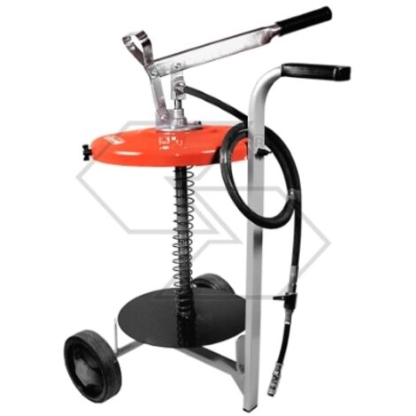 Pompe à graisse manuelle pour tuyau godets 20/25/30 Kg tête 1,50m A01162
