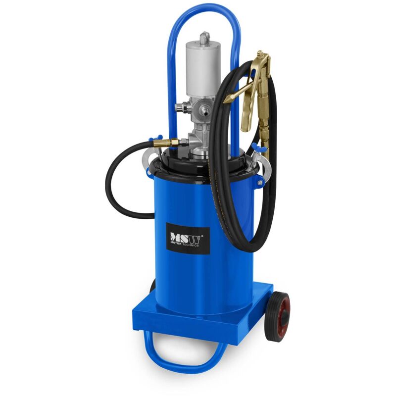 MSW - Pompe à Graisse Pmatique Professionnelle Pompe De Graissage 12L 240-320 Bars
