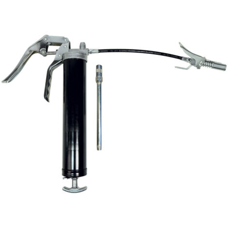 Autobest – Pompe à graisse une main 500ml – Conception ergonomique pour usage professionnel – Flexible 30 cm – Coupleur à verrouillage rapide