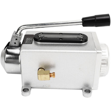 Pompe à huile de lubrification manuelle 500CC, Double Port de sortie 4mm, lubrification CNC manuelle pour poinçonneuse et fraiseuse