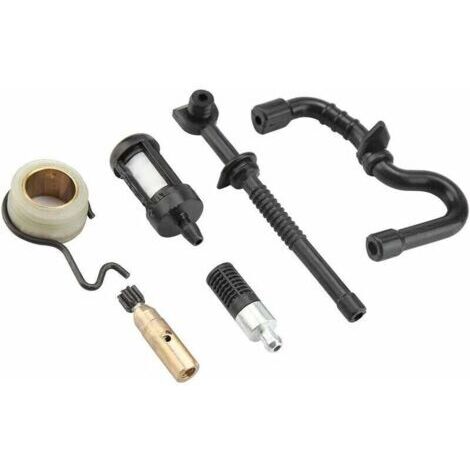 Pompe à Huile de tronçonneuse, kit de Filtre de durite d'essence à engrenage à vis sans Fin de Pompe à Huile de tronçonneuse pour Stihl MS180 MS170 018 017,