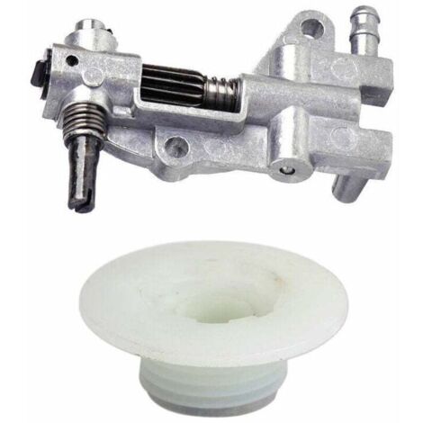 Pompe à huile pour tronçonneuse avec jeu de vis à engrenage pour tronçonneuse 4500 5200 5800 45 CC 52 CC 58 CC