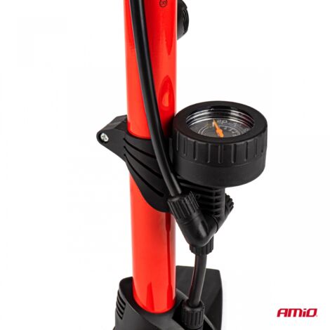 Pompe à main en métal avec manomètre PU02 AMIO-02146