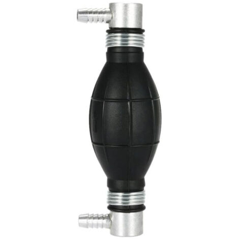 Pompe à Main Essence en Caoutchouc - Poire d'Amorçage Carburant pour Voitures, Motos et Bateaux 10mm(Noir)