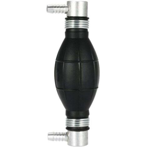 Pompe à Main Essence en Caoutchouc - Poire d'Amorçage Carburant pour Voitures, Motos et Bateaux 10mm(Noir)