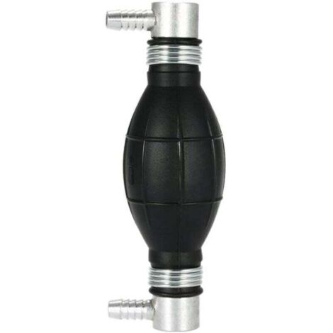 Pompe à Main Essence en Caoutchouc - Poire d'Amorçage Carburant pour Voitures, Motos et Bateaux 10mm(Noir)