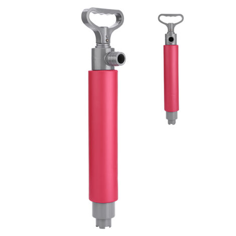 Pompe à main flottante rouge 46 cm pour kayak, pompe de cale manuelle pour sauvetage en kayak