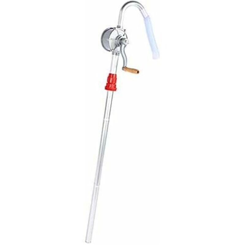 Pompe à Manivelle, Oil Drum Pump Bomba Manual de Gasoil Pompe a Essence Manuelle Pompe à Huile en Alliage d'Aluminium Pompe de Carburant d'Essence de