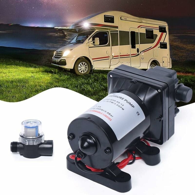 Gojoy - Pompe à membrane auto-amorçante - Pompe à eau - Pompe haute pression - 12 v