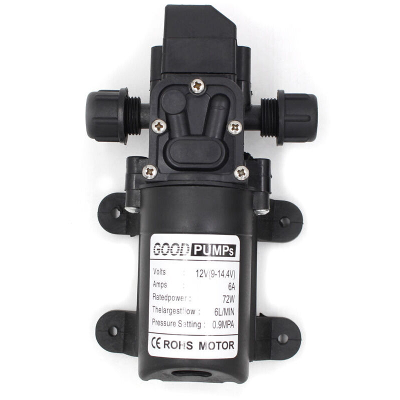 Lntyq - Pompe à membrane haute pression 12 v 6 a 72 w 6 l, nervurée tonchean