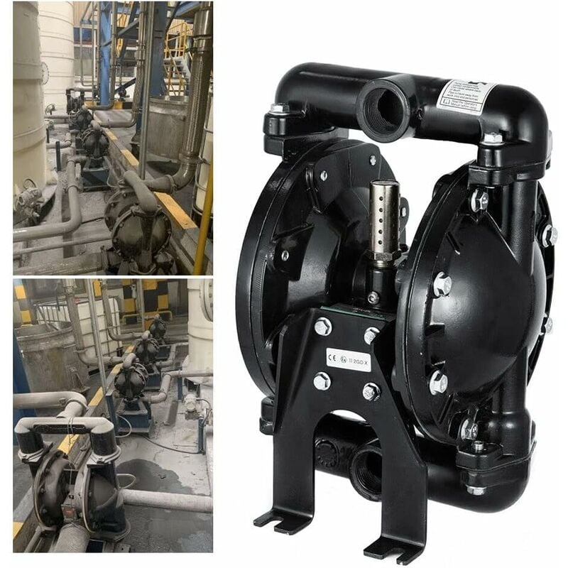 Senderpick - Pompe à membrane pneumatique 120 Psi Pompe à double membrane Pompe à membrane Pompe à diaphragme Pompe à double membrane 1 'Inlet Outlet