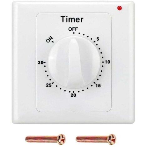 Pompe à minuterie AC 220 V, robuste, contrôle électronique, compte à rebours mécanique, prise, minuterie, interrupteur - 30 min
