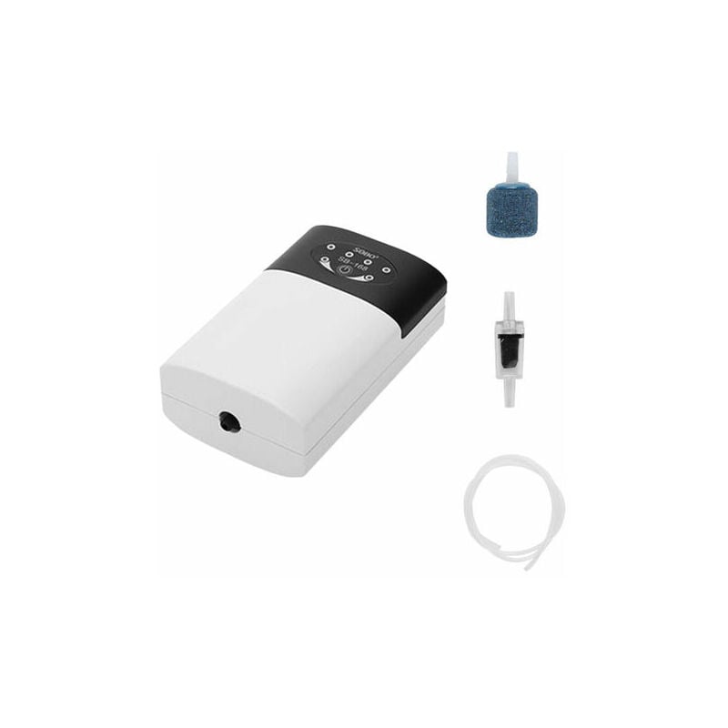 Pompe à oxygène Aérateur de réservoir de poissons Aérateur d'aquarium Aérateur de bassin Pompe à air usb Aérateur de pêche rechargeable avec tuyau