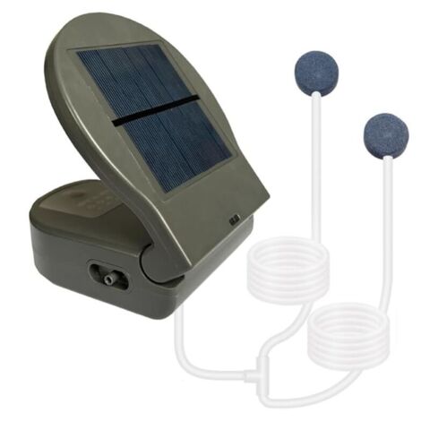 Pompe à Oxygène D'Air D'Aérateur de Bassin Solaire Air Pliable pour le Jardinage Circulation L'Eau Pêche en Plein