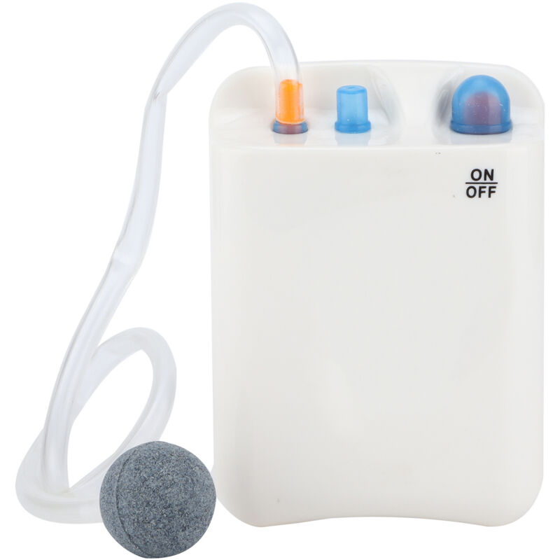 Pompe à oxygène portable DC‑125 pour aquarium, batterie intégrée, diffuseur d'air pour bassin à poissons
