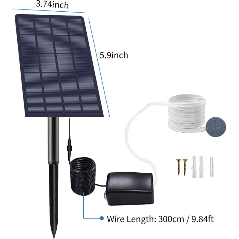 Eosnow - Pompe à oxygène solaire à entraînement direct de 2,5 w