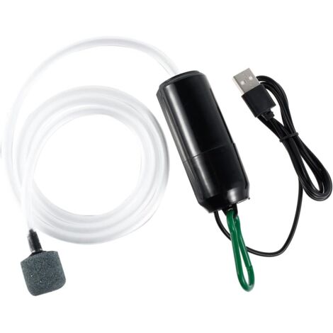Pompe à oxygène USB 5W Mini silencieuse et économe en énergie avec pierre à air, accessoires pour aquarium.