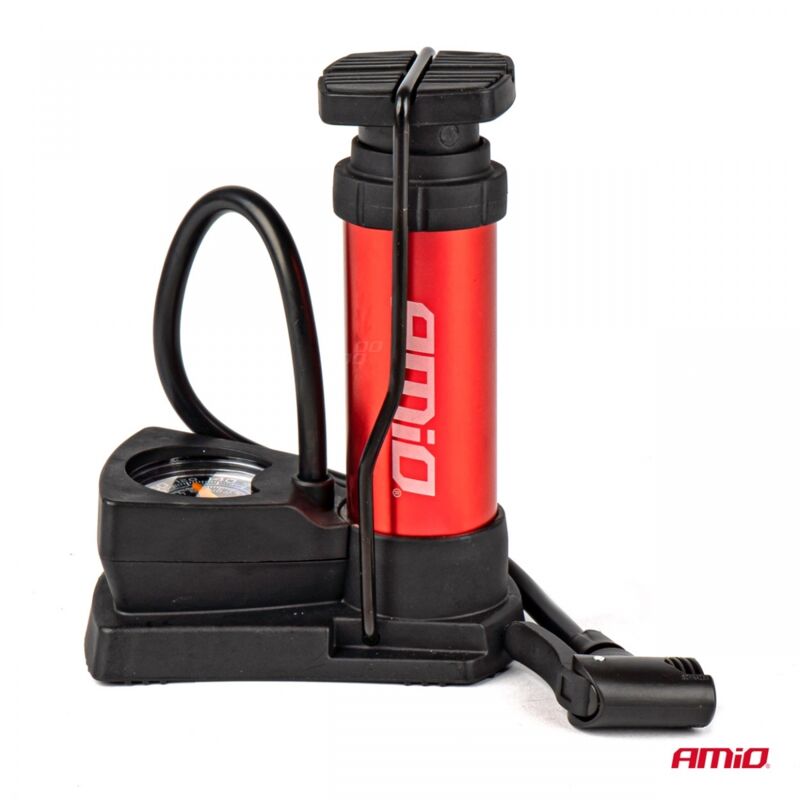 Pompe à pied métallique MINI PU03 avec manomètre AMIO-02147