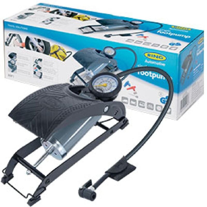 Ring - Pompe a pied simple corps avec manometre