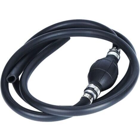 Pompe à Siphon à Essence à Transfert Manuel avec Tuyau en Caoutchouc de 8mm x 1,9m Tuyau Gaz Carburant Pompe pour Moteur de Bateau Marin Hors-bord