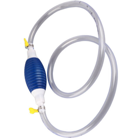 Pompe à siphon manuelle avec tuyau de siphon de 1,5 m Pompe de transfert d'eau liquide diesel à haut débit portable universelle pour voitures