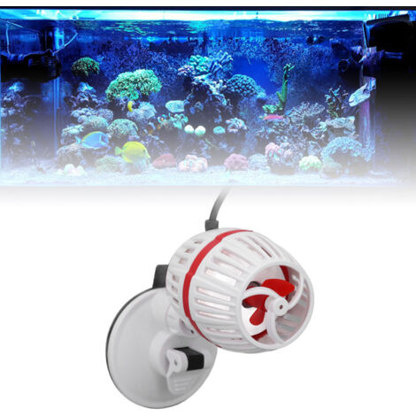 Pompe à Vagues à Fréquence Variable pour Aquarium - Circulation et Création de Courants Marins - Contrôle Externe - Blanc