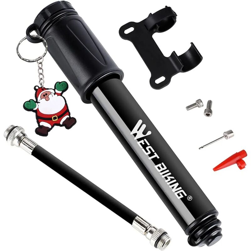 Pompe à Vélo Pompe Vélo avec Tuyau Rallongé pour VTT