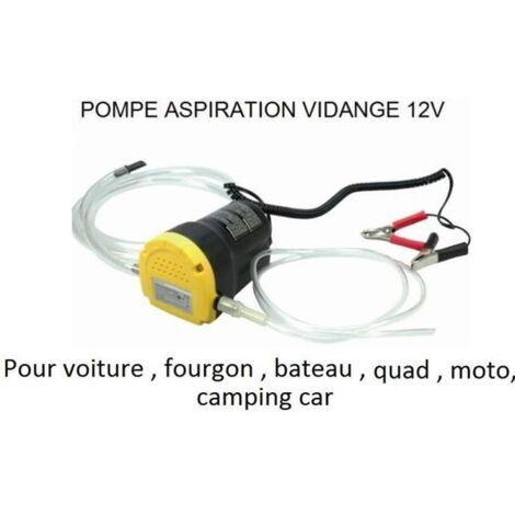 Pompe a vidange d\'huile moteur par aspiration 12V