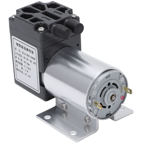 Pompe à vide manuelle 12V DC, compacte et silencieuse, en alliage d'aluminium pour usage électronique