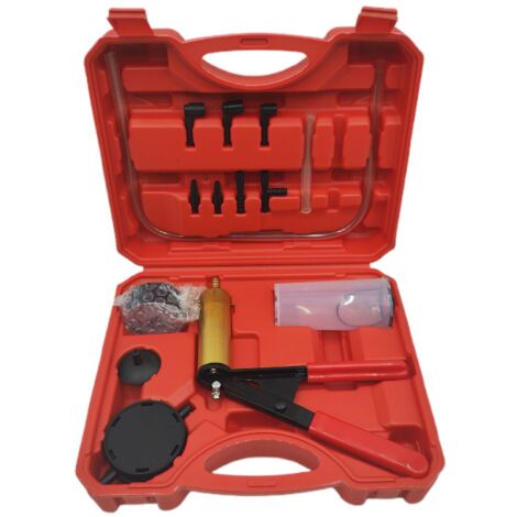 Pompe à Vide Manuelle Portable pour Kit Professionnel de Purge Liquide et Testeur de Pression pour Véhicules Automobiles