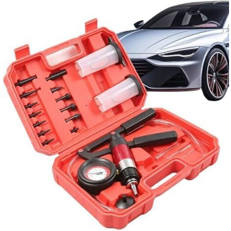 Pompe À Vide Manuelle,Multifonction Portable - Purgeur De Frein pour Voiture Et Testeur Dépression  Le, l'extraction et Le Remplissage de fluides sur Voiture, Moto Camion