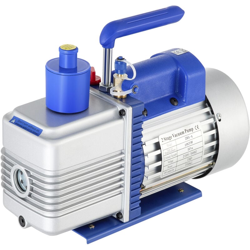 Mophorn - Pompe à vide 10CFM 1 hp - Palettes rotatives à deux étages, 220 v 5 pa pour cvc, recharge automatique de réfrigérant ac, dégazage du vin,