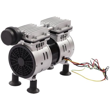 Pompe à vide sans huile 220 V, 550 W Pompe à vide 102 l/min Dépression maximale -900 mbar avec tapis de sol à ventouse, appareils sous vide pour machines en plastique, compresseurs