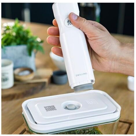 Pompe à vide Zwilling Fresh & Save – Conservation sous vide des aliments – Compacte et facile à utiliser – Pour réfrigérateur et congélateur - 368010000