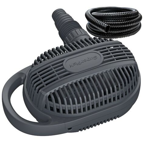 Pompe Bassin 3500 l/h De Qualité, + 5m de tuyau 25mm Pour Bassins De Jardin De 3000 L