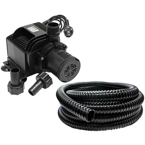 Pompe bassin de jardin débit de 4000 l/h 65W. + 5m de tuyau Pour bassin 2000 à 4000 litres environ
