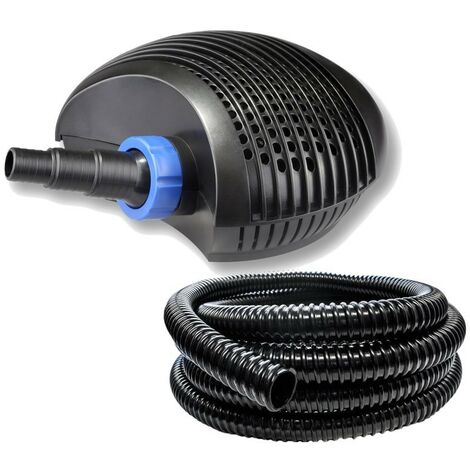 Pompe bassin de jardin économique 3000 l/h 5 m de tuyau noir inclus. Qualité